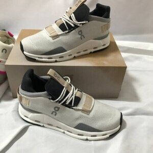 💋💋 ON Running Cloudnova Women Shoes White Sand